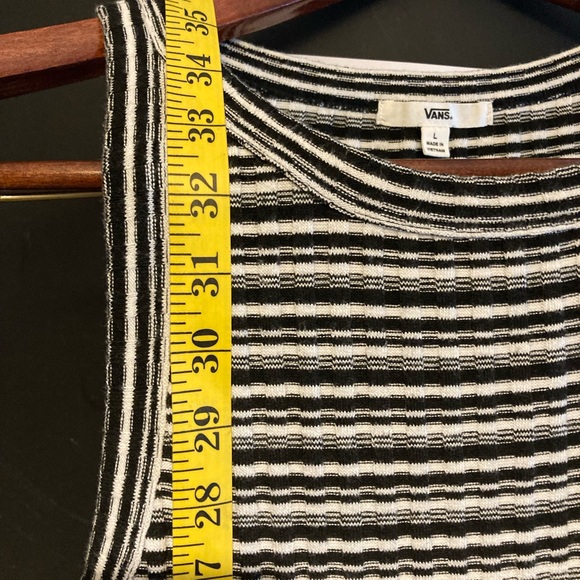 Vans knit dress/ black / white , size L. Cute summer dress - Picture 3 of 5